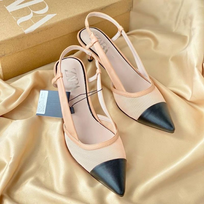 ZARA HEELS 3CM INCLUDE BOX & PAPER BAG ZARA