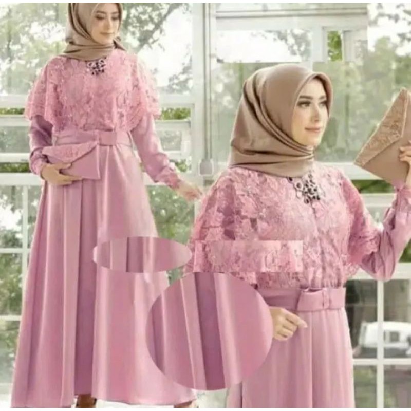 Nadine long dress/dress brokat