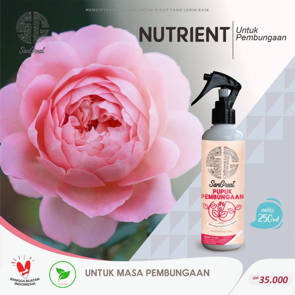 Pupuk Pembungaan Siap Pakai untuk Merangsang Bunga NPK 10-55-10 250 ml