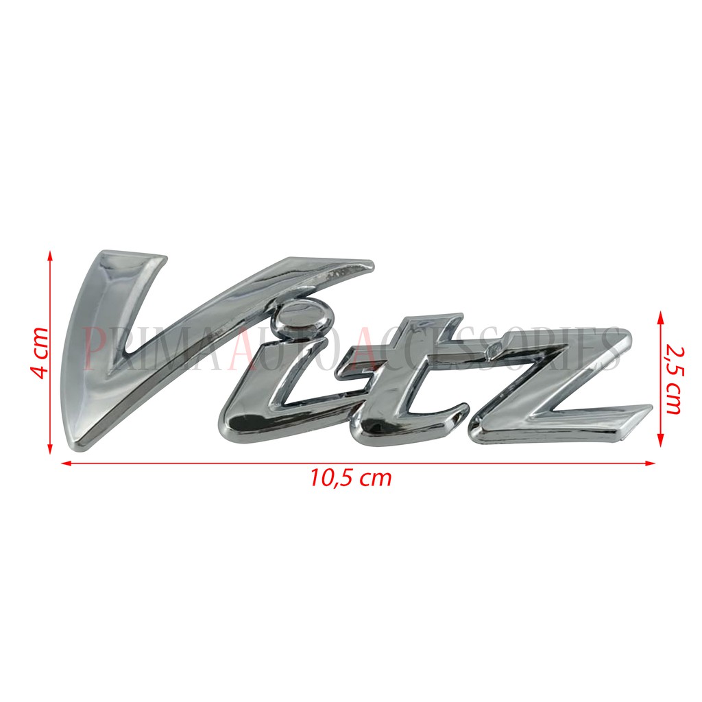 Logo Emblem Mobil Vitz Chrome