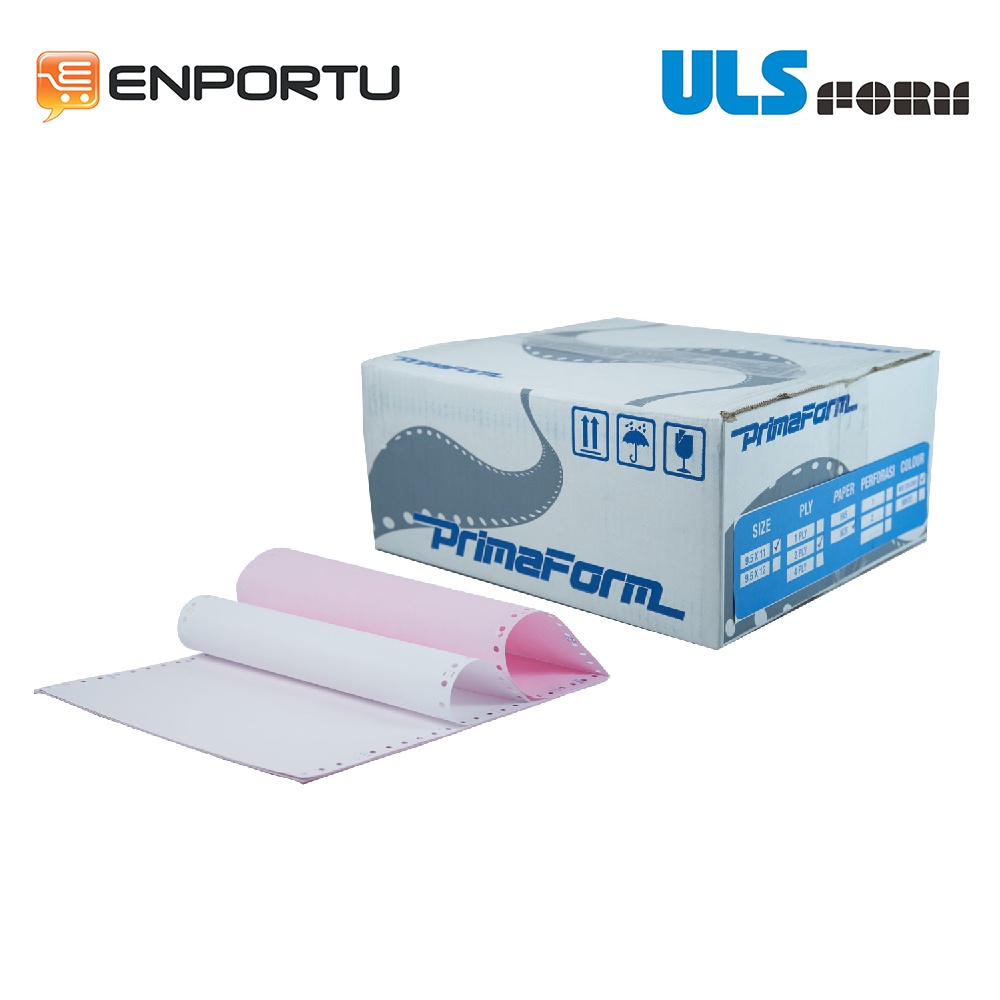 

Prima Kertas Continuous Form 9.5 x 11 NCR - 2ply