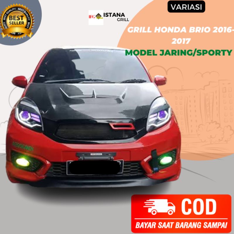 grill brio 2016-2017 model jaring sporty