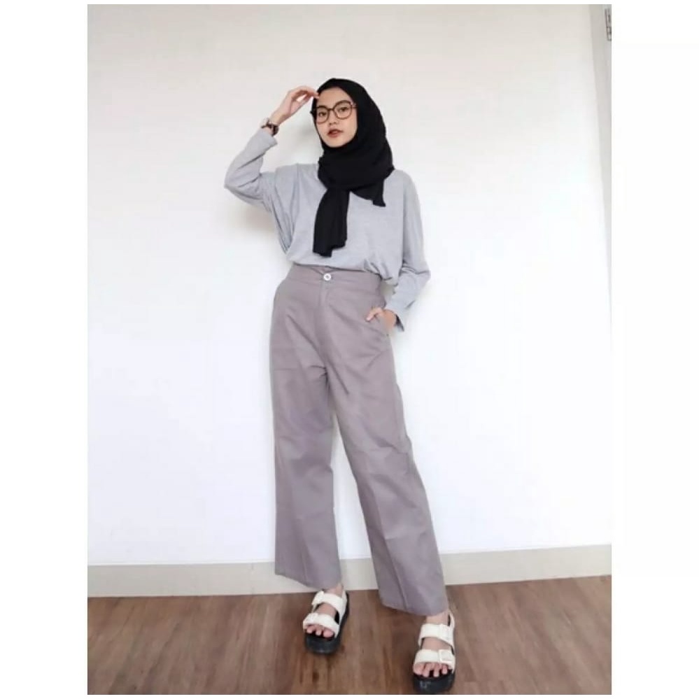 Arsn kulot hight waist//celana kulot high waist wanita