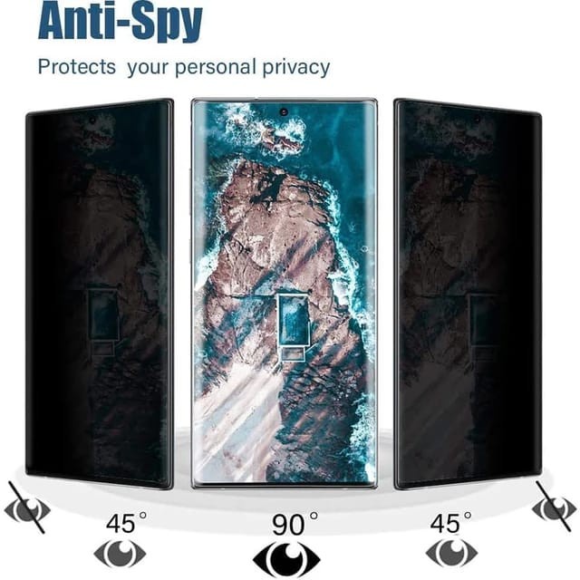 SAMSUNG S22 / S22 PLUS / S21 FE / S21 / S21 PLUS TEMPERED GLASS PRIVACY ANTI SPY FULL COVER