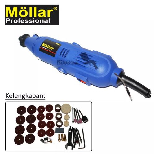 MOLLAR MG005B Mini Grinder Set 40 Pcs Bor Gerinda Tuner Blister