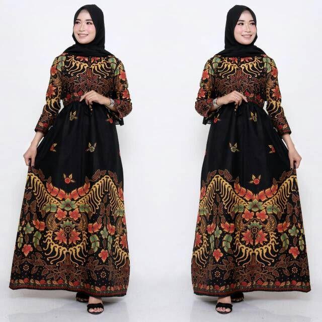 Gamis Batik Manggar, Padi,sekar,cantik,kubis,kipas,daun,