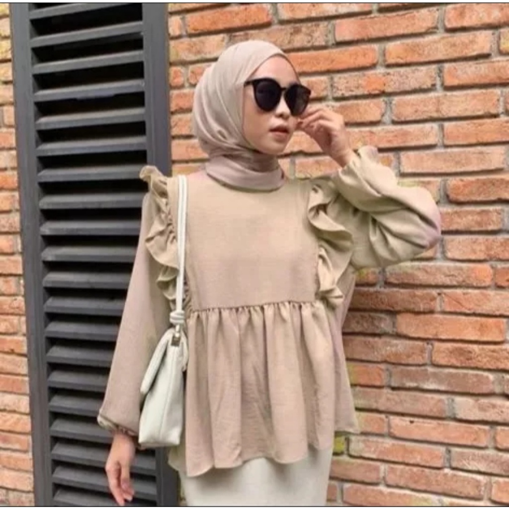 ARUNA BLOUSE/atasan terbaru/blouse crinkle airflow/termurah