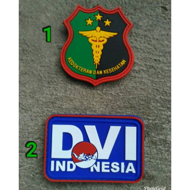 Patch rubber dokpol DVI tactical rubber patch