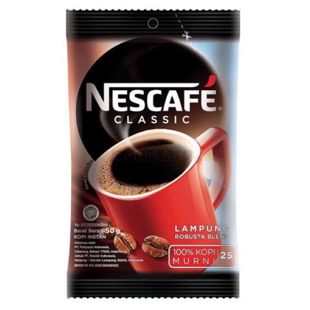 

NESCAFE CLASSIC KEMASAN EKONOMI 50G