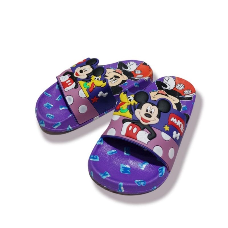 SANDAL SELOP ANAK JELLY KARET KARAKTER MICKY IMPORT