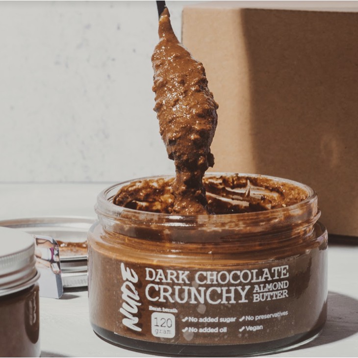 

NUDE x Andrea - Dark Chocolate Crunchy Almond Butter 200g | Gluten Free, Vegan, Keto Friendly