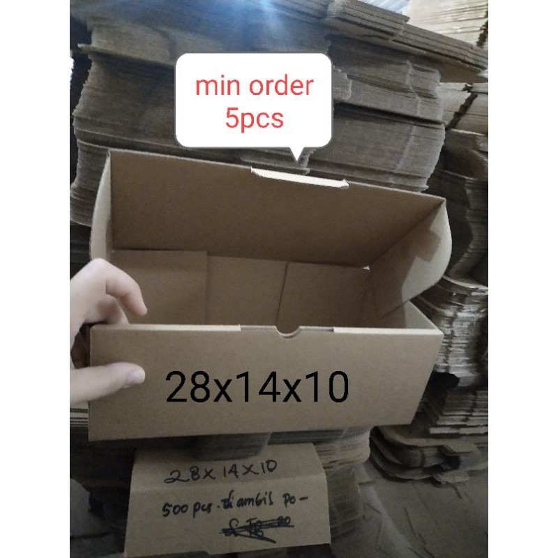 

Kardus Packing Die Cut ukuran 28x14x10 MIN ORDER 10PCS