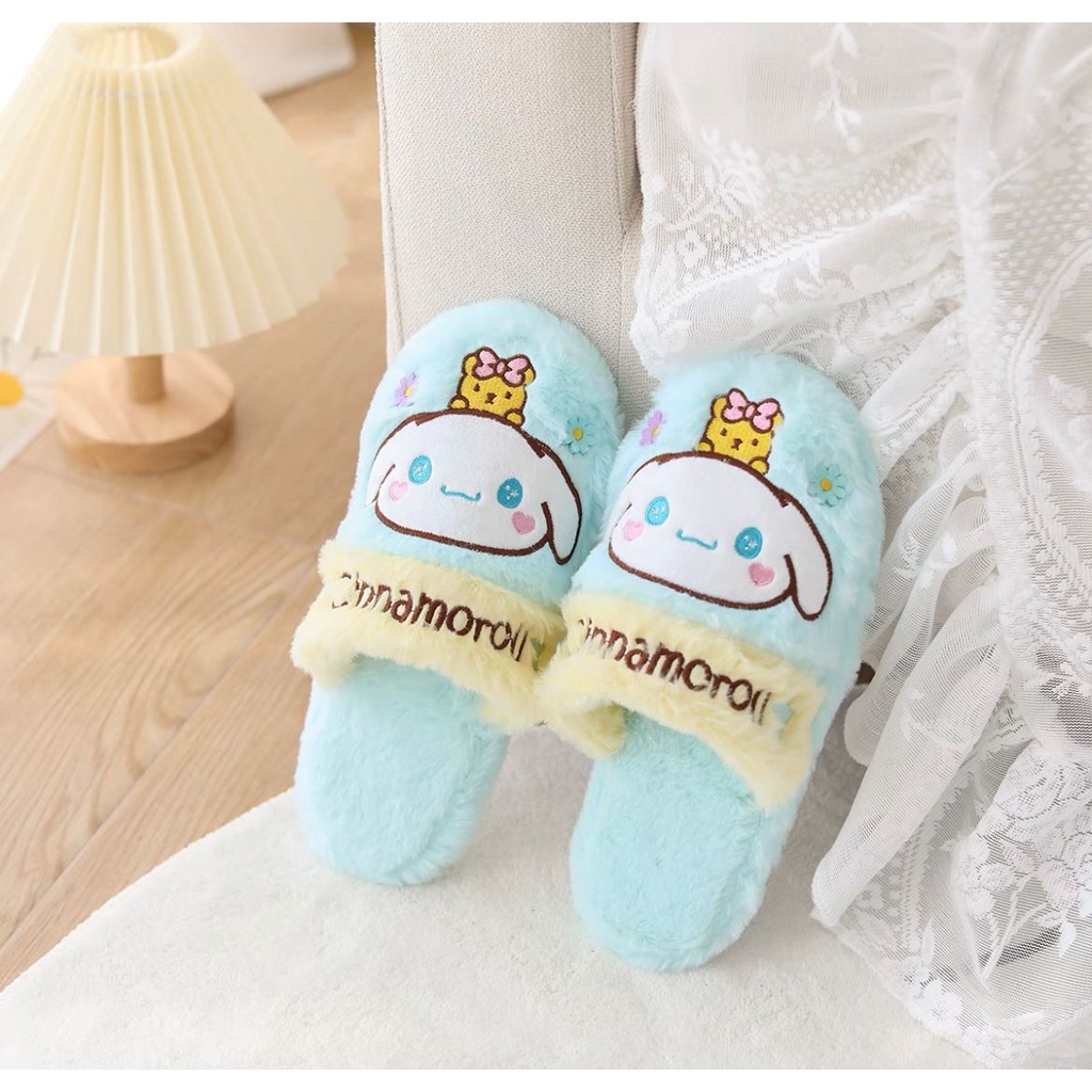 SANDAL RUMAH MELODY HELLO KITTY KUROMI CINNAMOROLL POMPOMPURIN KEROPPI LITTLE TWIN STARS KIKI LALA SEPATU KAMAR IMPOR LEMBUT