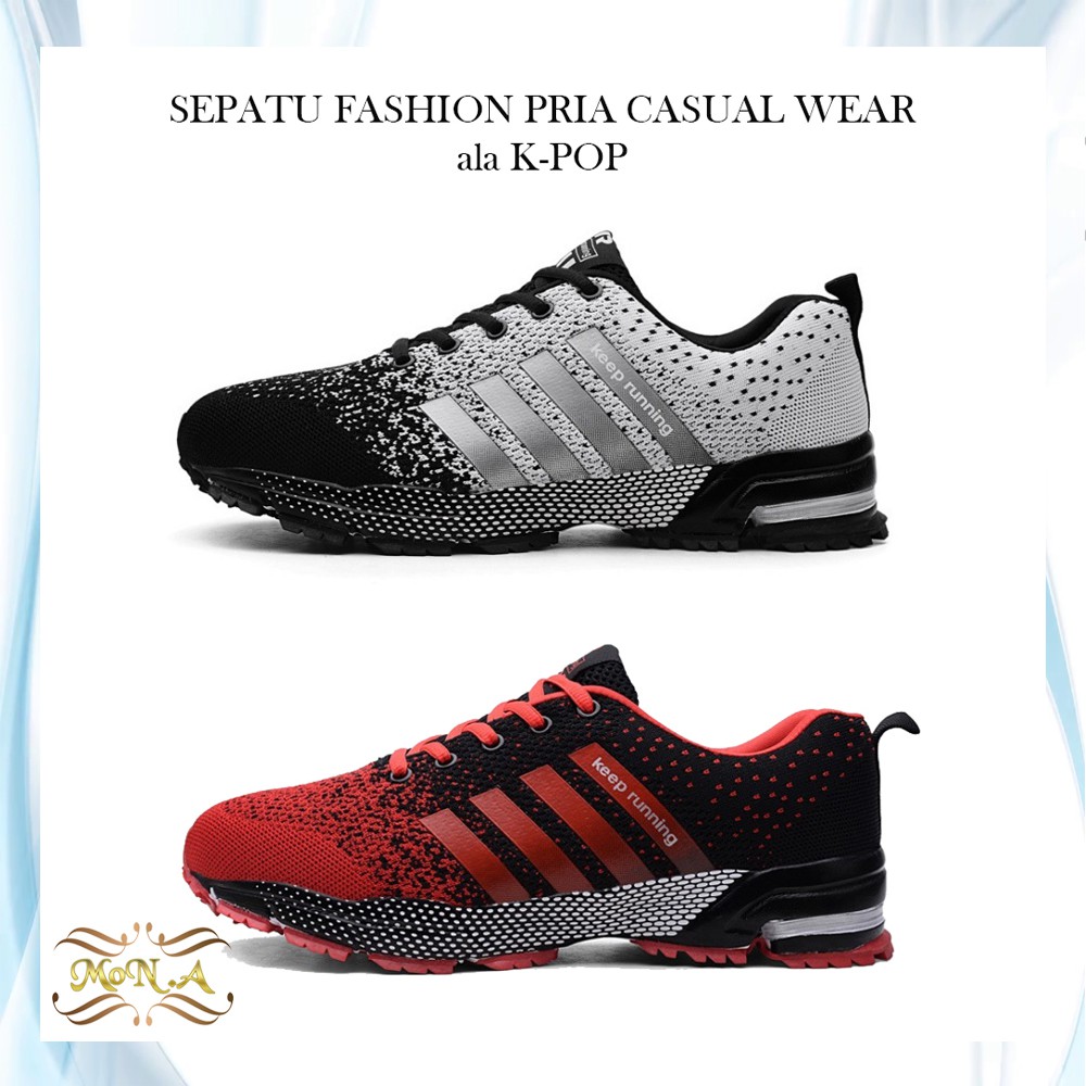 [COD] Sepatu Sneakers Fashion Pria import - Sepatu casual running olahraga pria Ala Korea 189