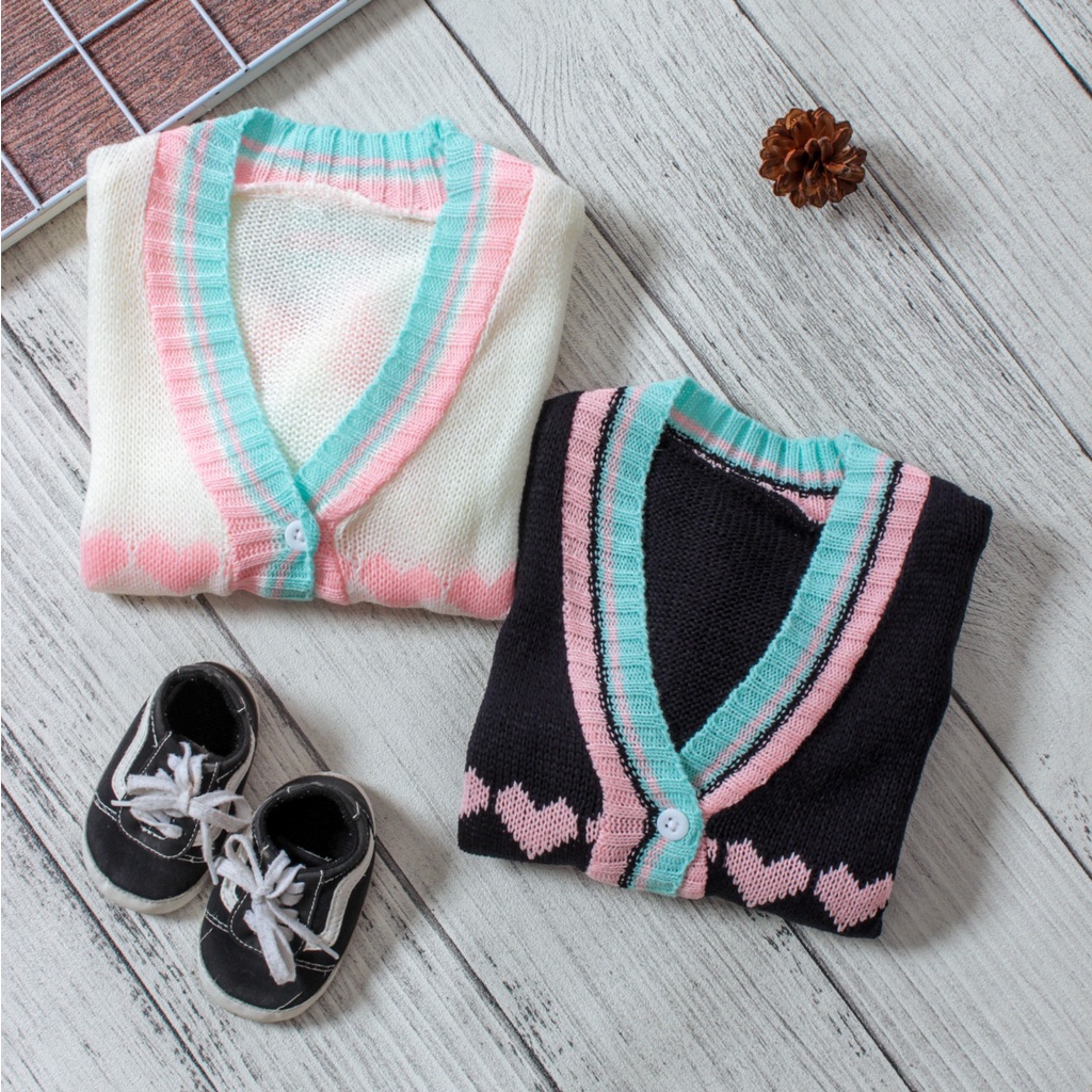 Promo Baju Anak Perempuan Cardigan Rajut Halus SWEET LOVELY Kids Cardy