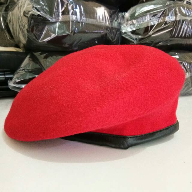 Topi Baret Merah Baret Kopasus Baret Tni Shopee Indonesia