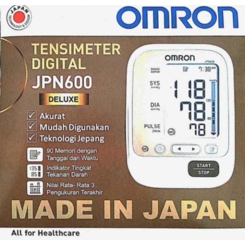 Tensimeter Digital Omron JPN-600 JPN600 - Tensimeter Omron JPN 600 - Omron Blood Pressure Monitor
