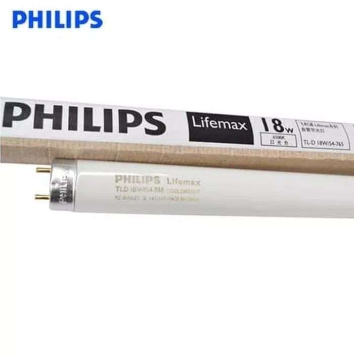 Lampu TL Philips 18W 18Watt 18 W Watt TL-D Neon Putih / Kuning 60 cm