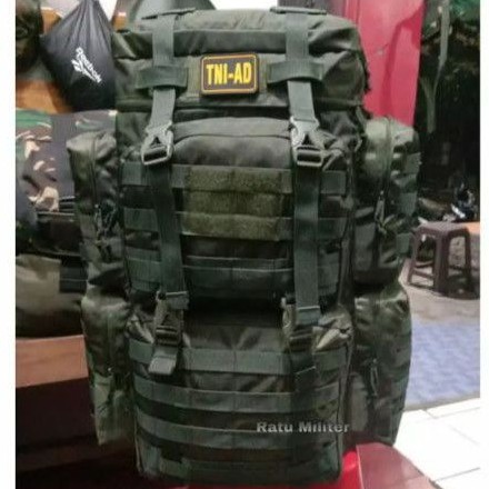 Tas punggung raider kopasus tas punggung outdoor army besar hijau dan hitam tambah bonuS