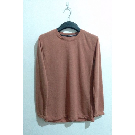 Mallawi | Kaos Wanita | Kaos Lengan Panjang | Kaos Coklat | Kaos Polos | Kaos Preloved | Kaos Bagus 
