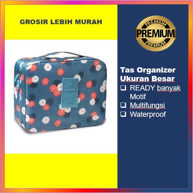 Tas Organizer Ukuran Besar Multingsi - Serbaguna Wadah Penyimpanan Kosmetik Bentuk Gantung
