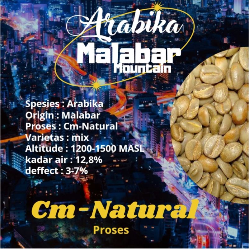 

Green Bean / biji kopi Arabika malabar mountain - cm natural 1kg