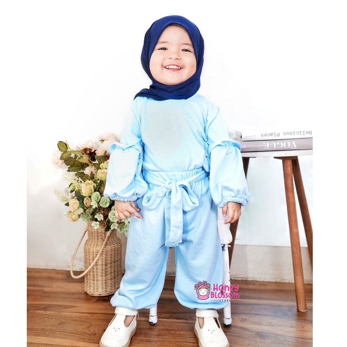 Setelan Baju Muslim Anak Perempuan / One Set Alika Babyterry Premium