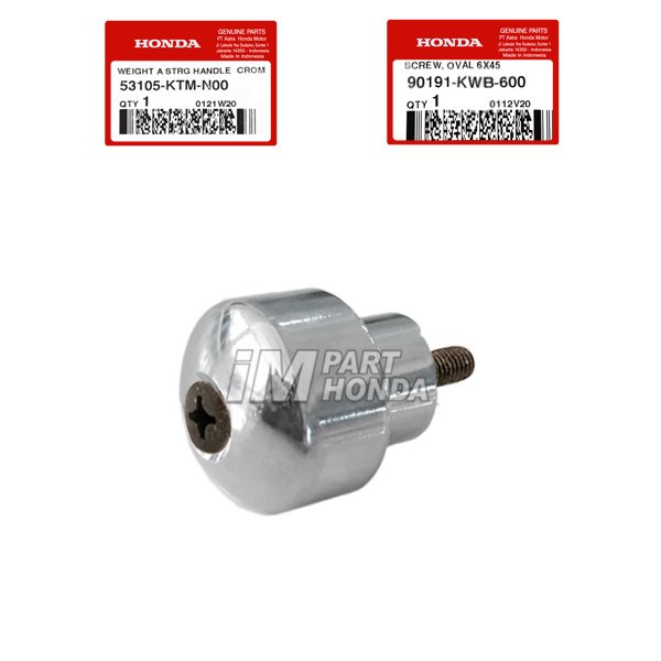 53105-KTM-N00 90191-KWB-600 Paket Jalu & Baut Balancer Stang Supra X 125 Chrome Krom