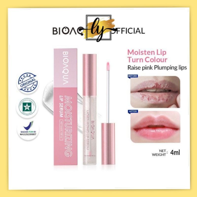 ~LyShop~ 100% ORI【BPOM】BIOAQUA Lip Serum 6ml Moisturizing Pelembab bibir 6ml
