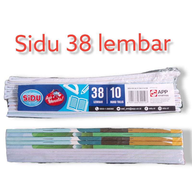 

YU Buku Tulis Sidu 38 Lembar 1pak isi 10 buku