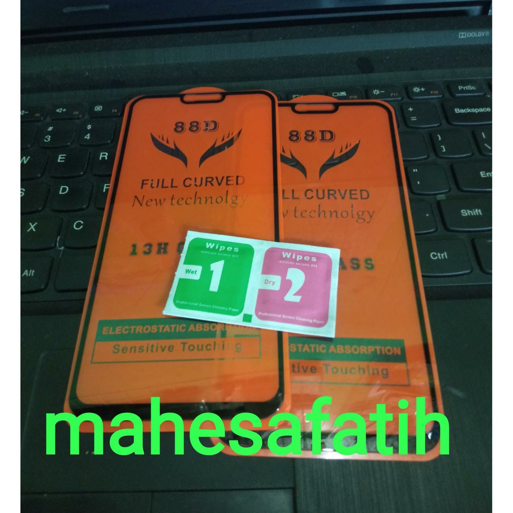 Tempered glass full screen OPPO A92,C15 A5S A3S DLL, VIVO Y17,Y12,Y15,Y30,Y50