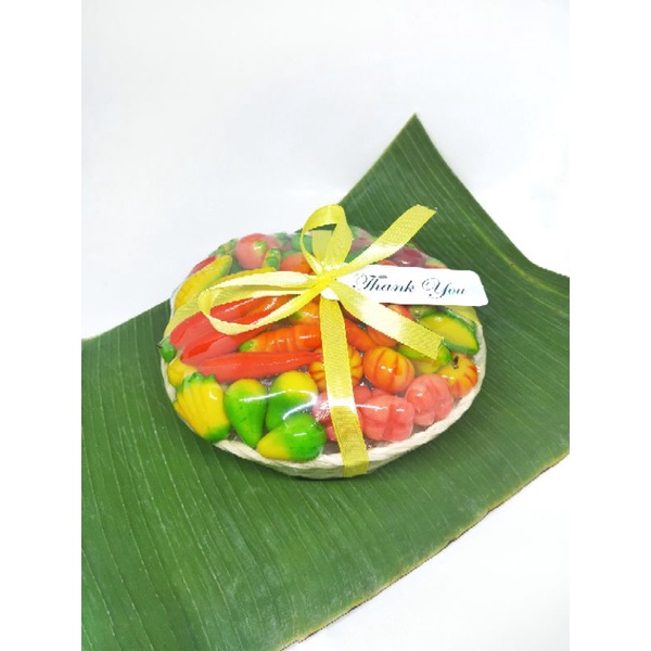 Kue lukchup mini thailand keranjang isi 45 Hampers lebaran Hampers keranjang parcel buah mini idul fitri