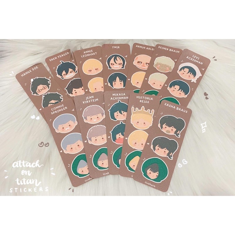 

Attack on Titan AOT SnK Shingeki no Kyojin Sticker Polco Journal Stiker