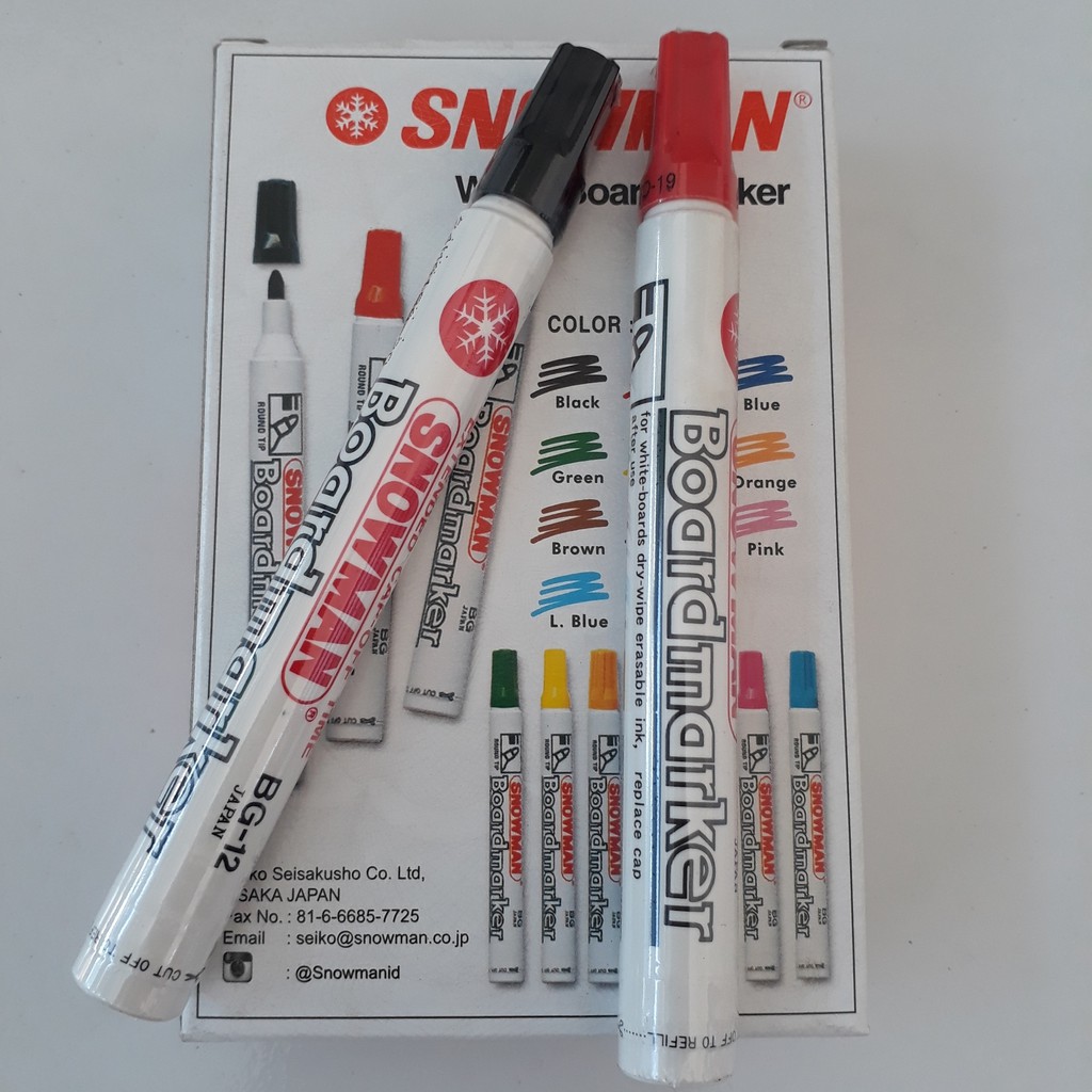 

Spidol Papan Tulis Snowman 12 Pcs