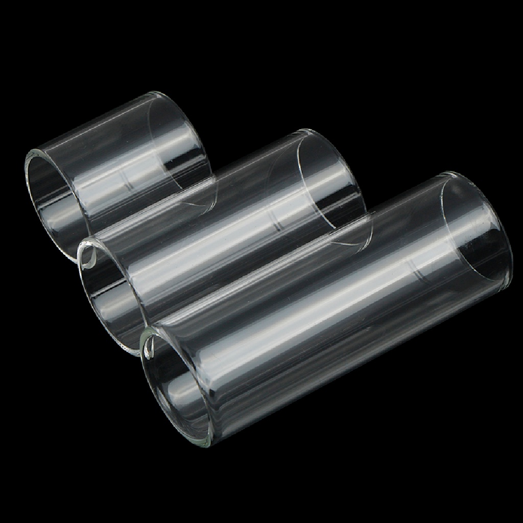 Gongjing1 Slider Jari Bahan Kaca Transparan Ukuran 28 / 50 / 69mm Untuk Gitar