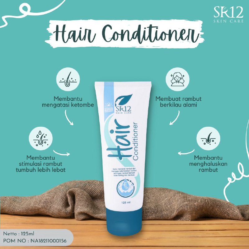 HAIR CONDITIONER SR12 | MELEMBUTKAN RAMBUT | KONDISIONER ANTI KETOMBE | RAMBUT HITAM BERKILAU | ATASI RAMBUT BERCABANG