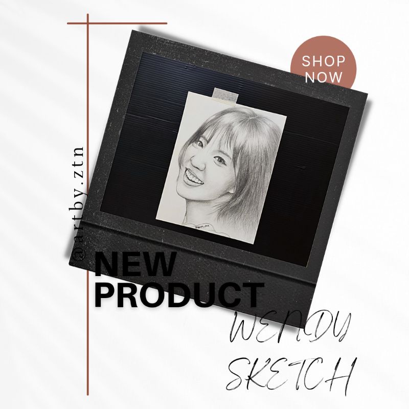

Ready Sketch / Gambar Red Velvet Wendy + Frame / Bingkai Foto