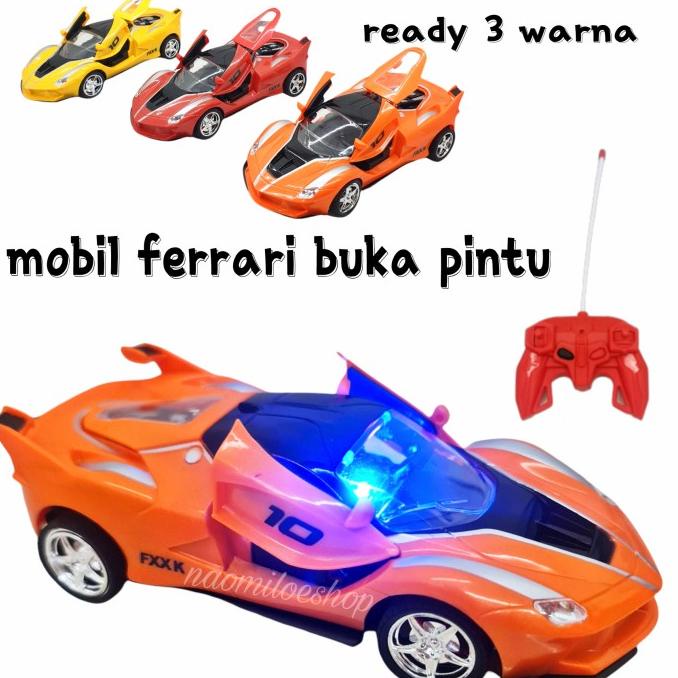 Ready Mainan Mobil Remote Control Mobil Ferrari Buka Pintu Rc Ferrari