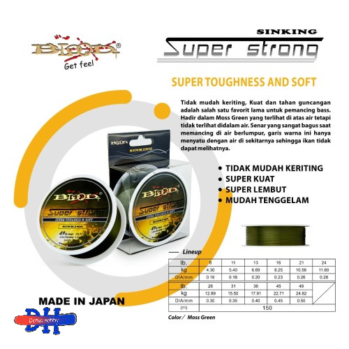 SENAR PANCING BLOOD SUPER STRONG 150 M