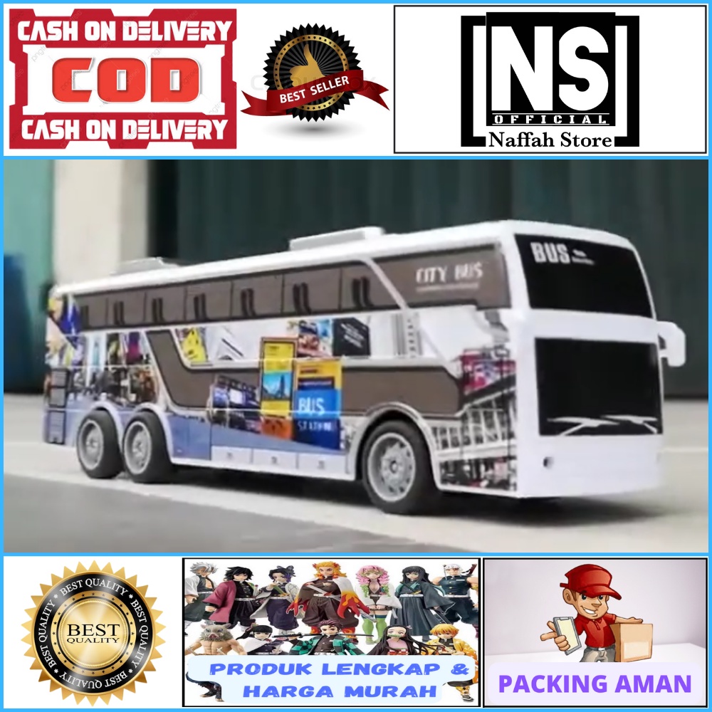 Miniatur Bus Remote Control Mobil RC Remote Remot Control Kontrol Besar Bus Bis Bes Mainan Bus Remot