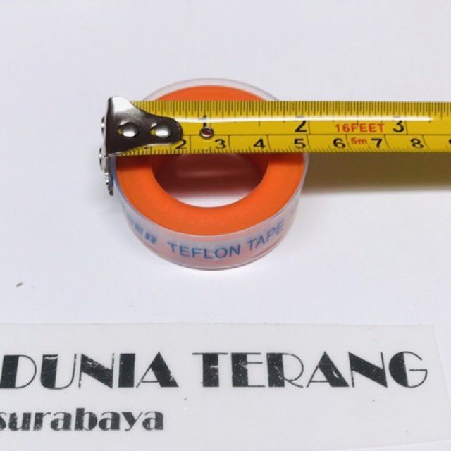 Seal Tape FREDER 1/2in - Isolasi Pipa 12mm Teflon Tape Sealtape Seltip Siltip Selotip Kran