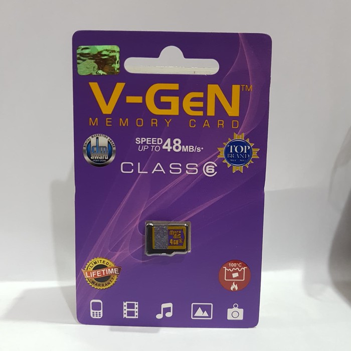 B*    Micro SD V-GEN 4GB Original