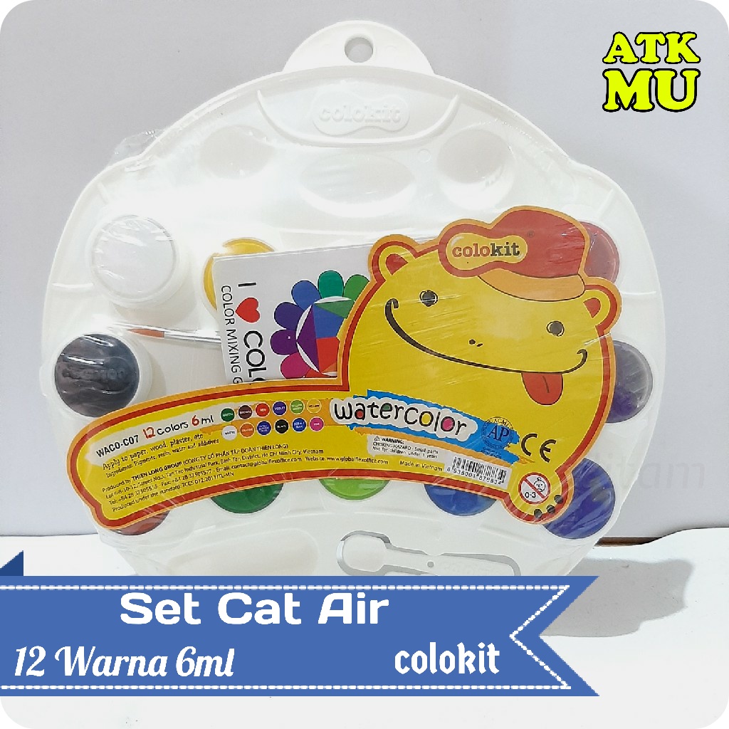 

Set Car Air Color Kit Water Color 12 Warna 6ml Colokit