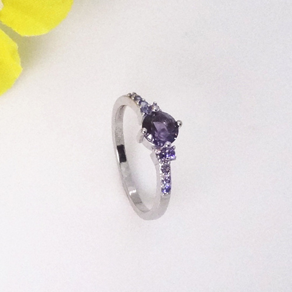 Hu Hu Hu Hu Hu Alat Bantu Pasang Kacamata♡ Cincin Wanita Hias Amethyst Imitasi Untuk Pernikahanpertunanganhadiah
