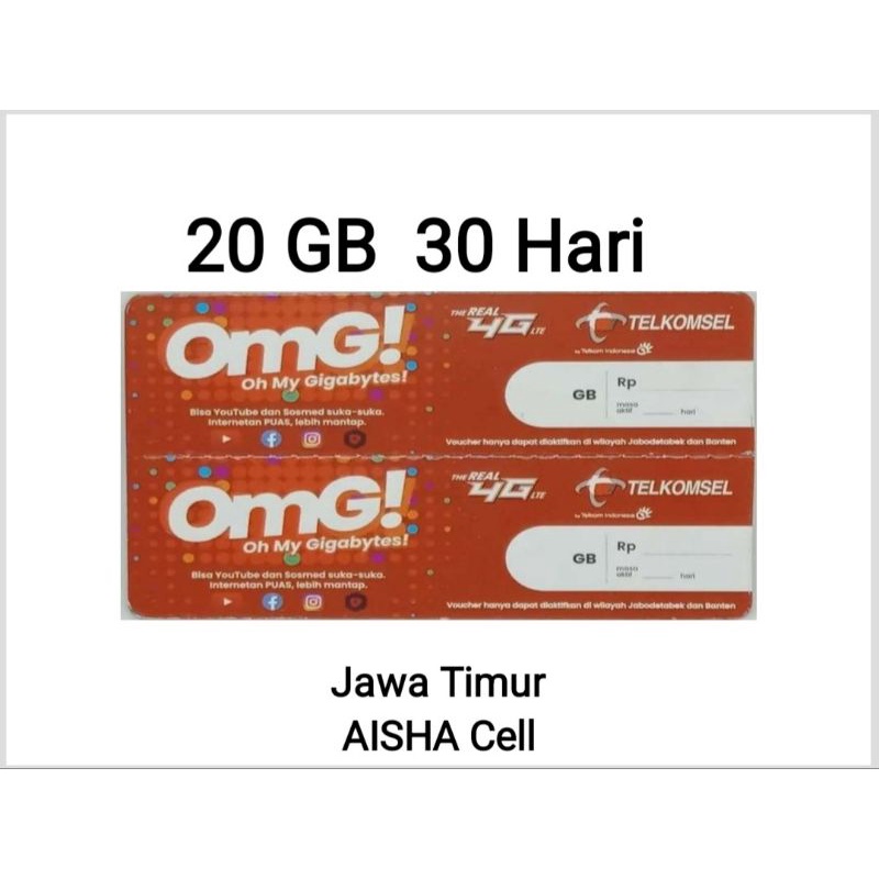 Voucher Telkomsel 20 GB NEW Jawa Timur