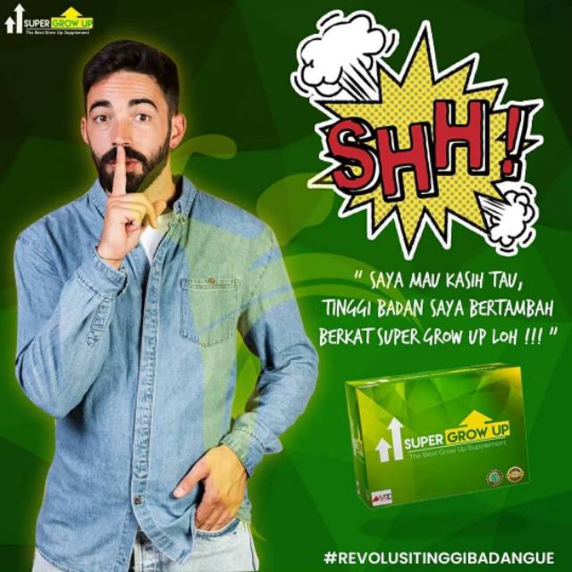 

PENINGGI BADAN | SUPER GROW UP SUPLEMEN KALSIUM SUSU GROW UP PENINGGI BADAN SUPERGROWUP 100% HALAL