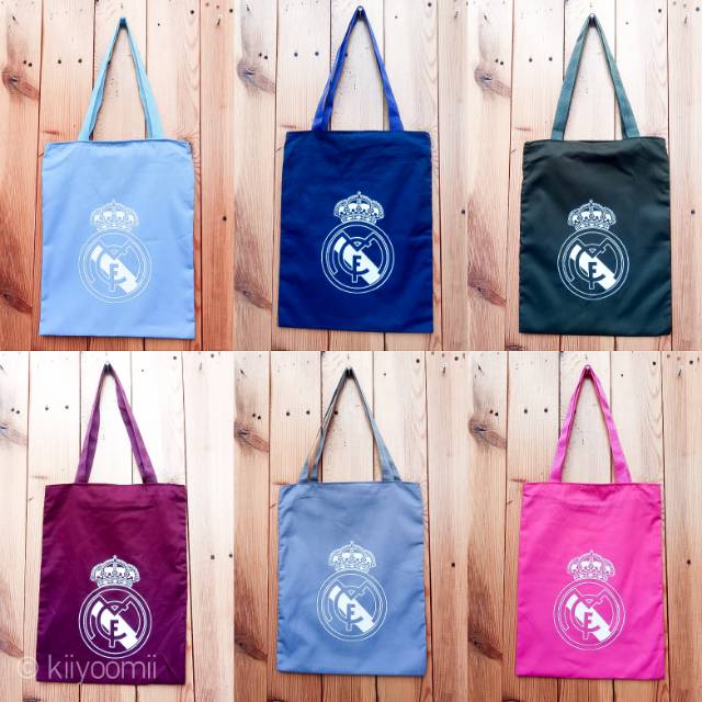 ( PART 14 TOTEBAG DRILL) TAS TOTE Club Bola / Football Club / Warna Bahan Halus Premium || Kiiyoomii