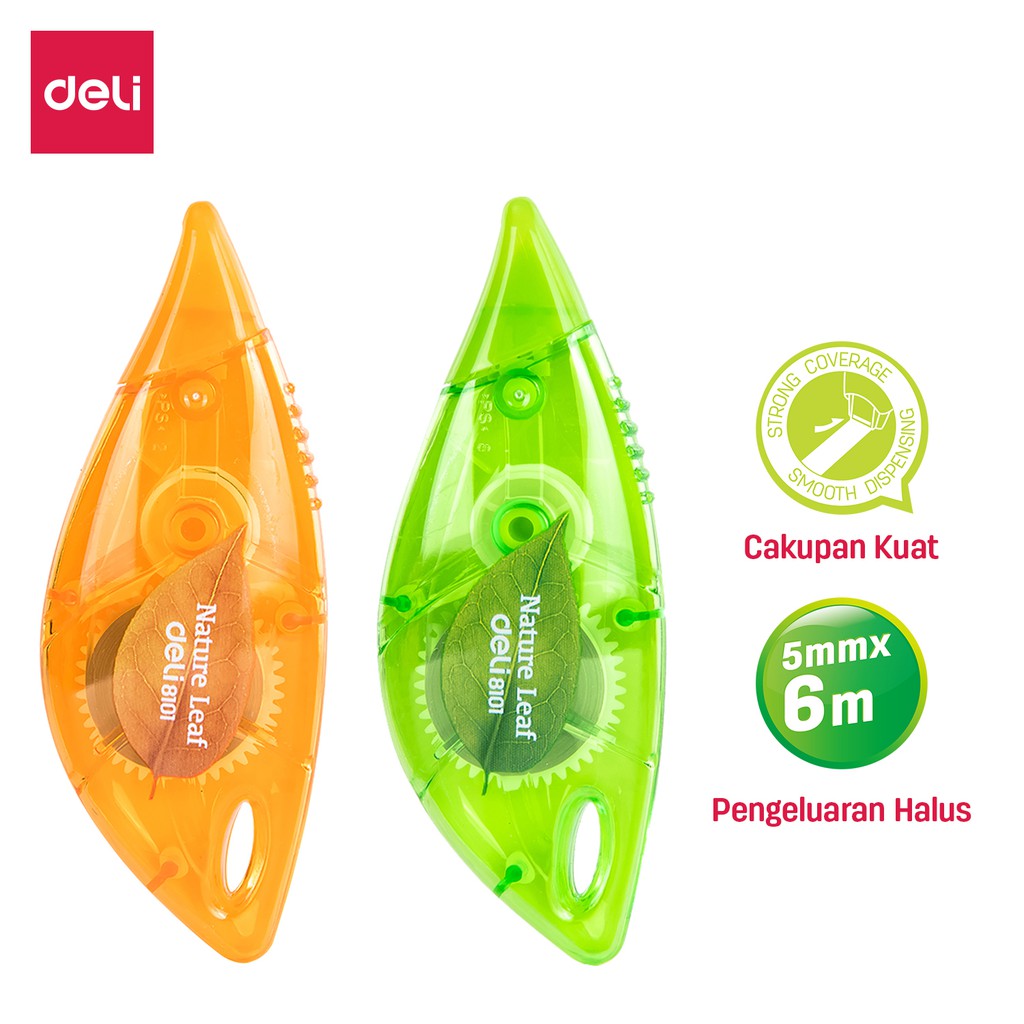 

Deli Pita Koreksi terbuat dari bahan plastik tidak mudah robek [5 mm x 6 m] E8101