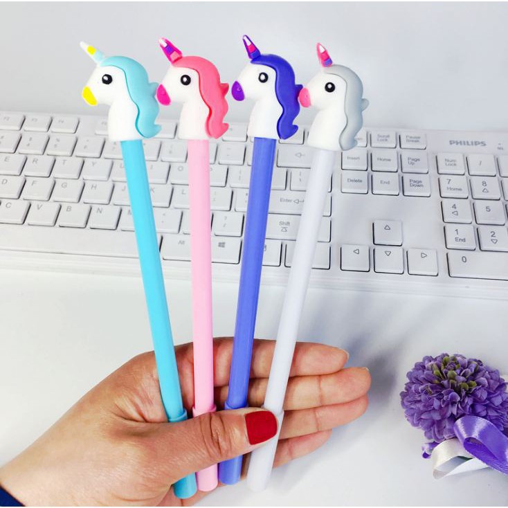 

SOS - Pena Karakter Kepala Unicorn Unikorn Lucu Kekinian Pulpen Alat Tulis Stationery