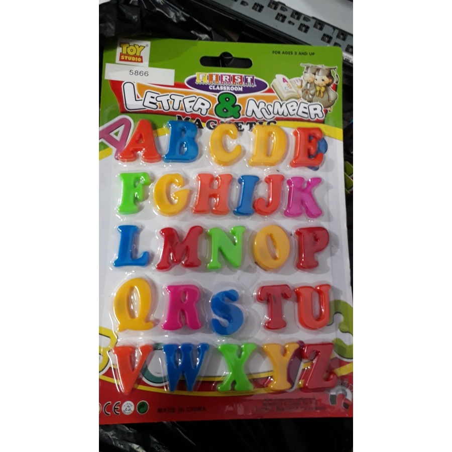 MAINAN EDUKASI MAGNET HURUF Abjad Alphabet Besar Mainan Edukasi ABCD balita kids